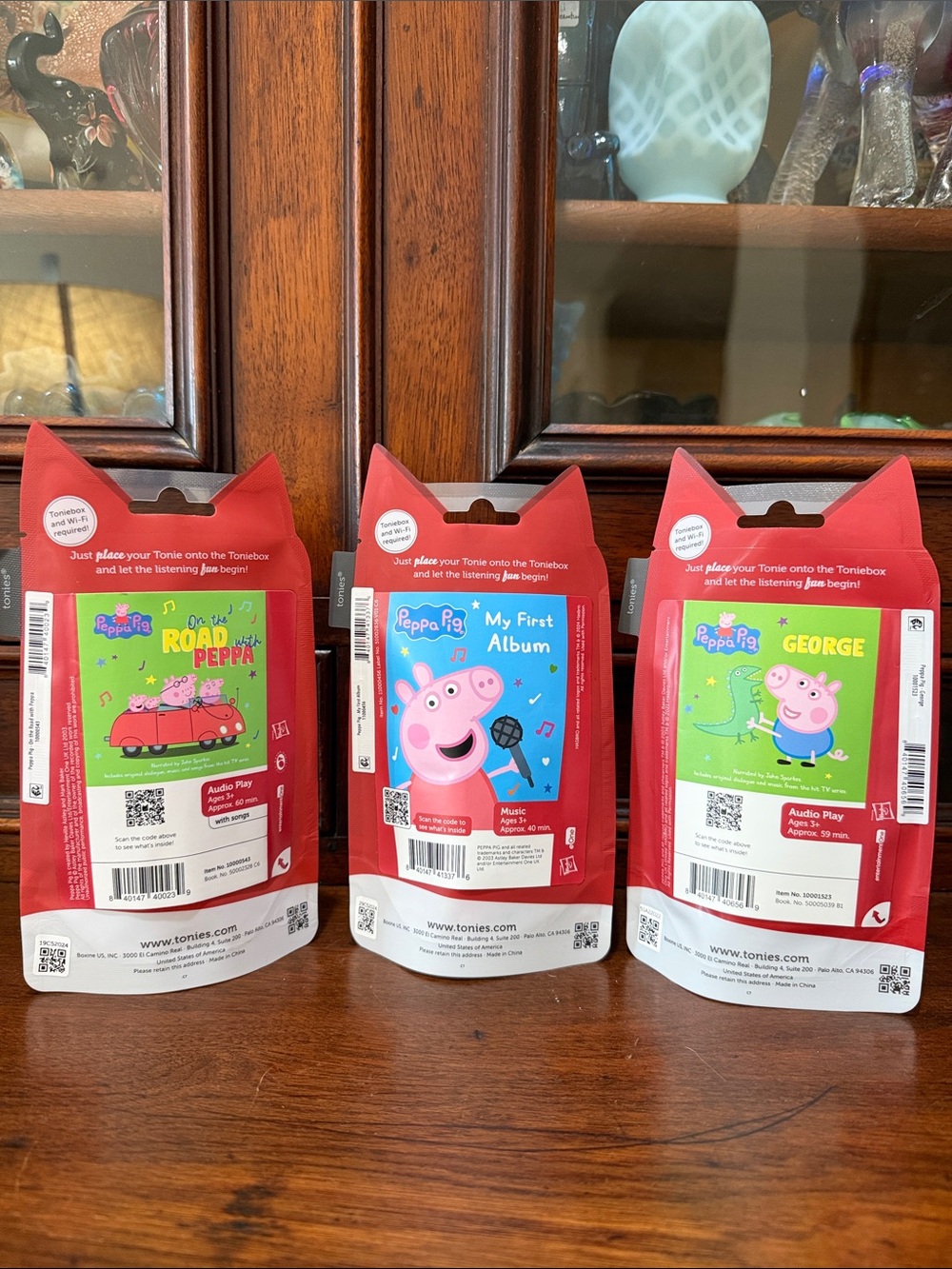 Peppa Pig Tonies - 3 Peppa Pigs - On The Road With Peppa, My First Album, George